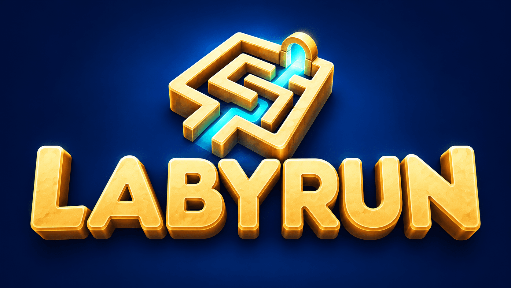 LABYRUN logo ve labirent çizimi